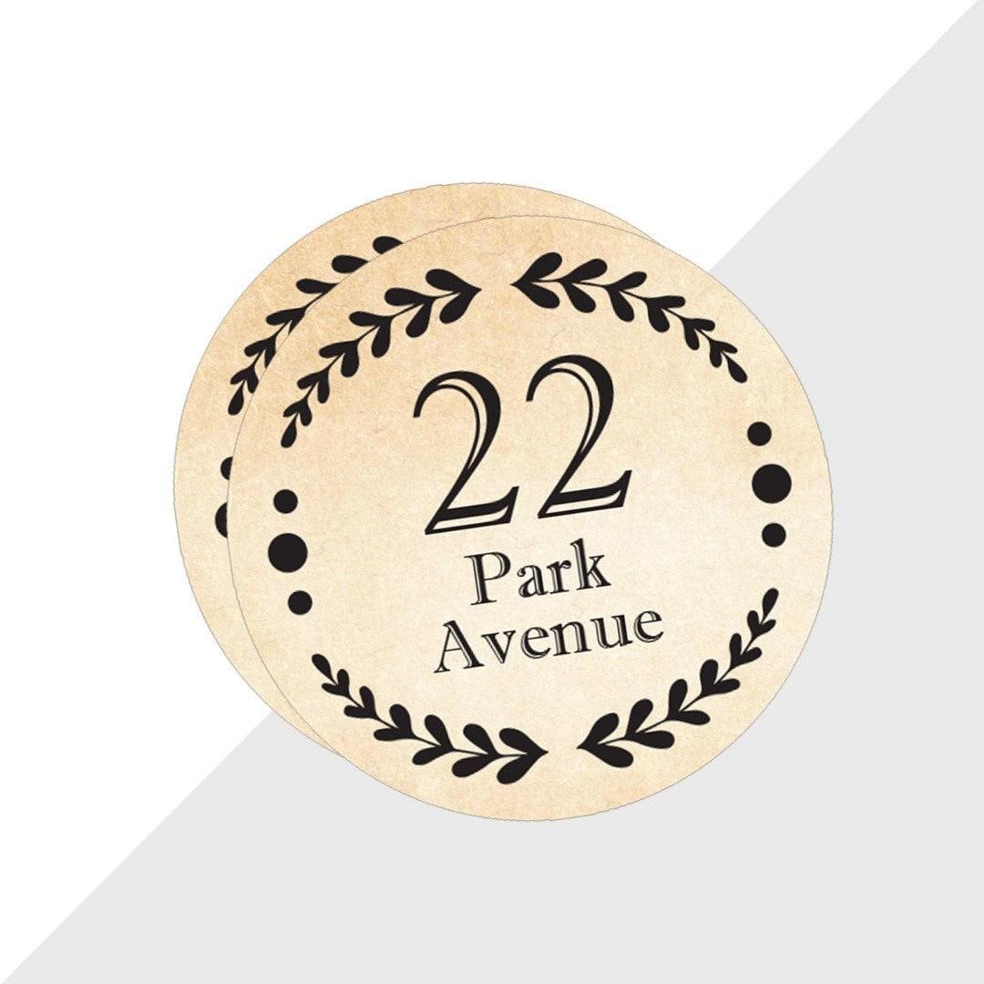 Personalised Wheelie Bin Custom House Address Numbers Sticker Road Dustbin Street Name