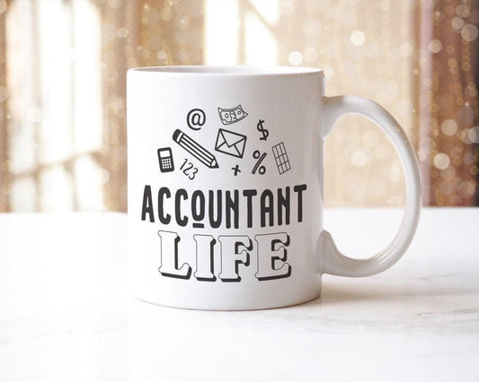 Funny Accountant Mug & Coaster Set: Accounting Life Gift
