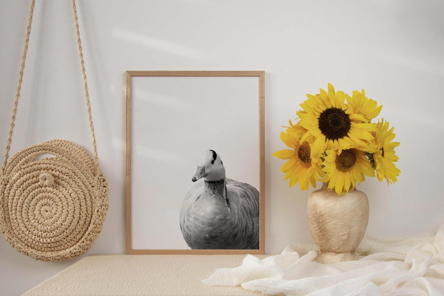 Goose Farmhouse Kids Bedroom Forest Birds Wall Art Home Decor Print Poster