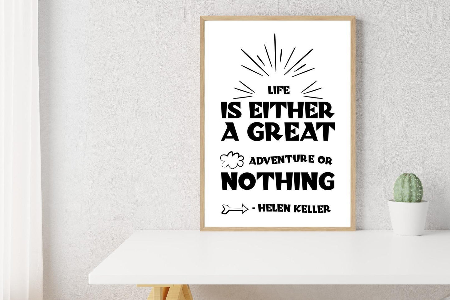 Life Is Great Adventure Motivational Inspirational Positive Quote Poster Wall
