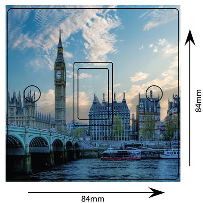 London Westminster England Light Switch Sticker Cover Vinyl Skin Wall Decal