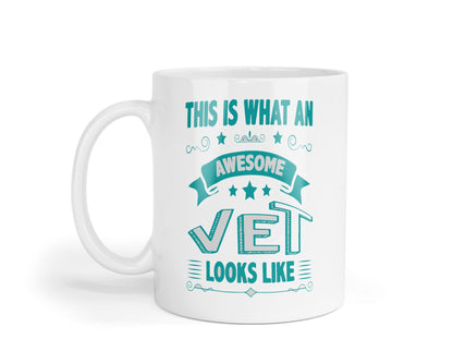 This Is What An Awesome Vet Looks Like Mug Funny Humour Coffee Tea Cup Novelty Gift For Leaving Friend Birthday Christmas Present