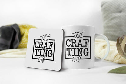 That Craf Ting Life -funny Savage Ceramic Novelty Mug & Coaster Coffee Tea Cup Office Gift
