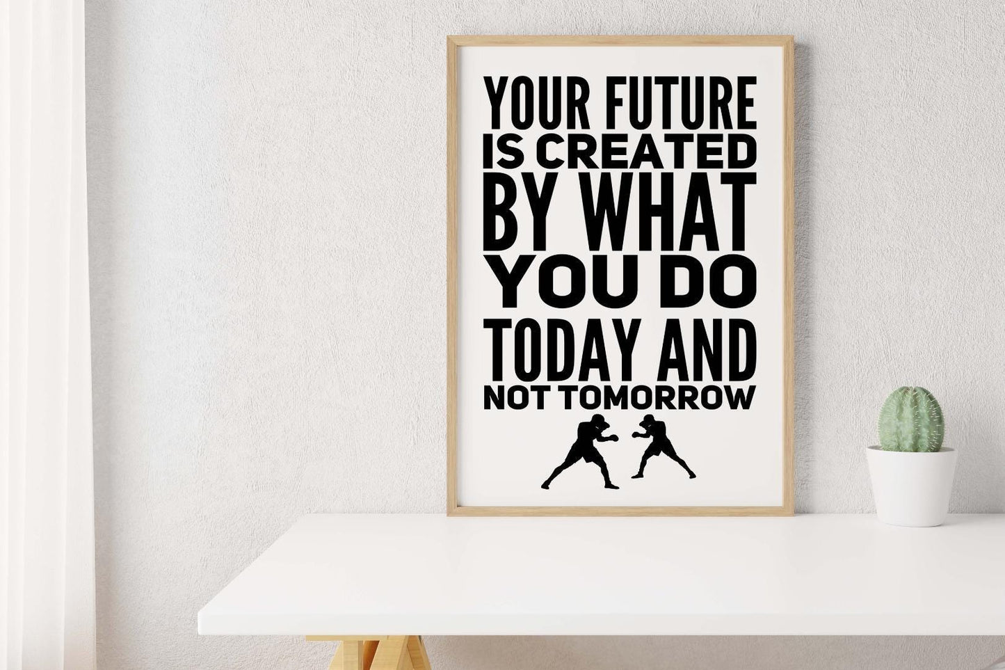 Your Future Is Created Inspirational Positive Quote Poster Picture Print Wall