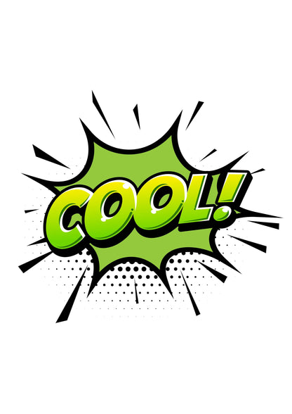 Cool Explosion Emoji Wall Poster Kids Bedroom Comic Art Nursery Print Home Decor