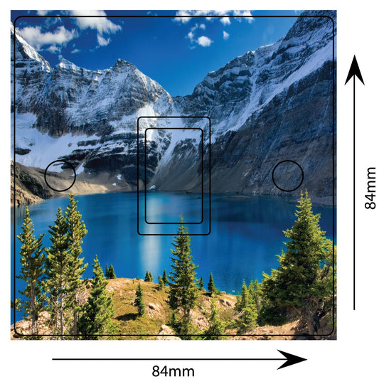 Mountains Forest Fog Lakes 3d Light Switch Sticker Cover Vinyl Skin Wall Decal