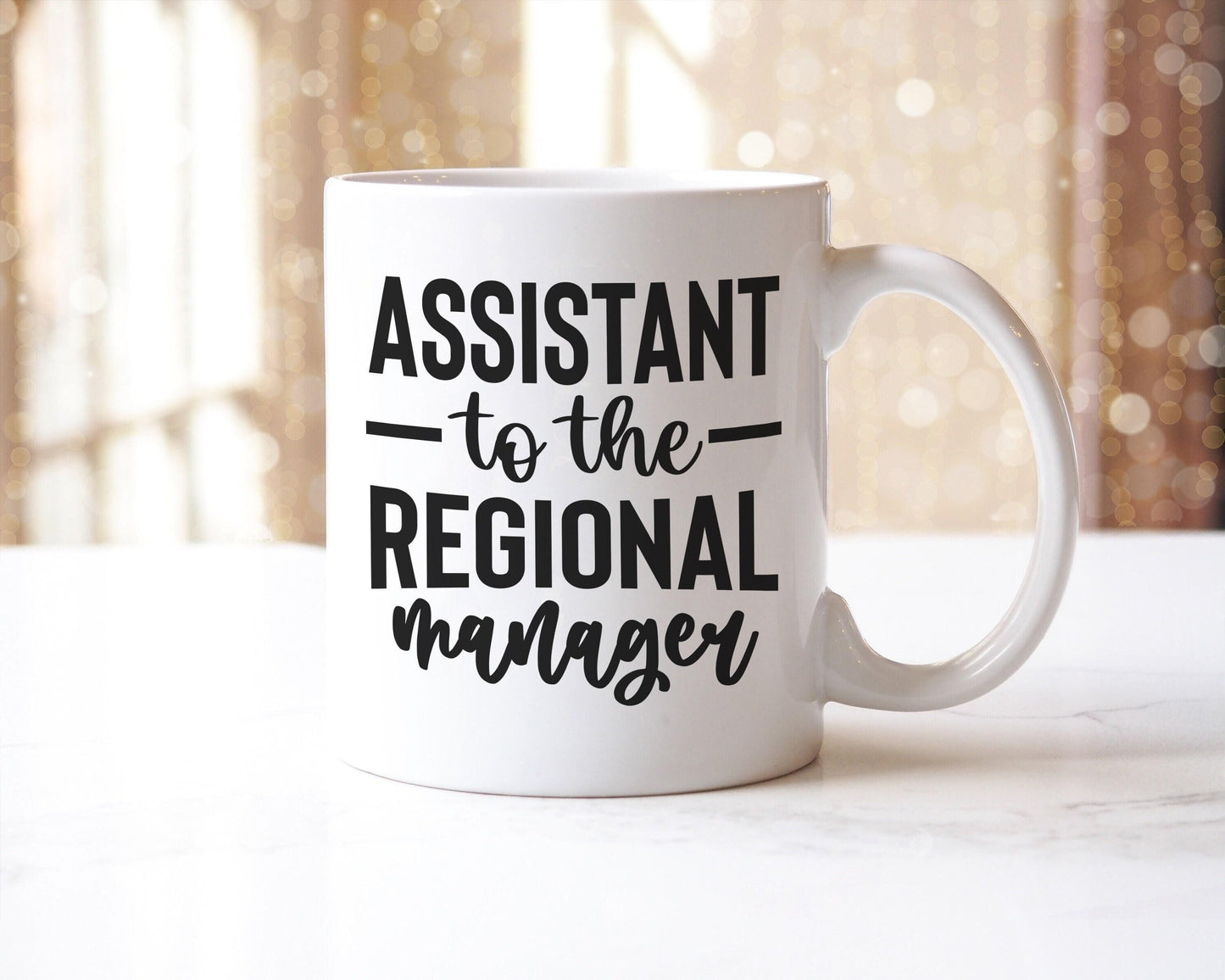 Funny Assistant To The Regional Manager Office Workspace Novelty Mug & Coaster Coffee Tea Cup Gift