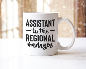 Funny Assistant To The Regional Manager Office Workspace Novelty Mug & Coaster Coffee Tea Cup Gift