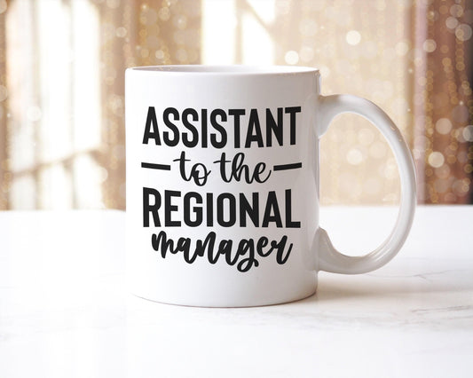 Funny Assistant To The Regional Manager Office Workspace Novelty Mug & Coaster Coffee Tea Cup Gift