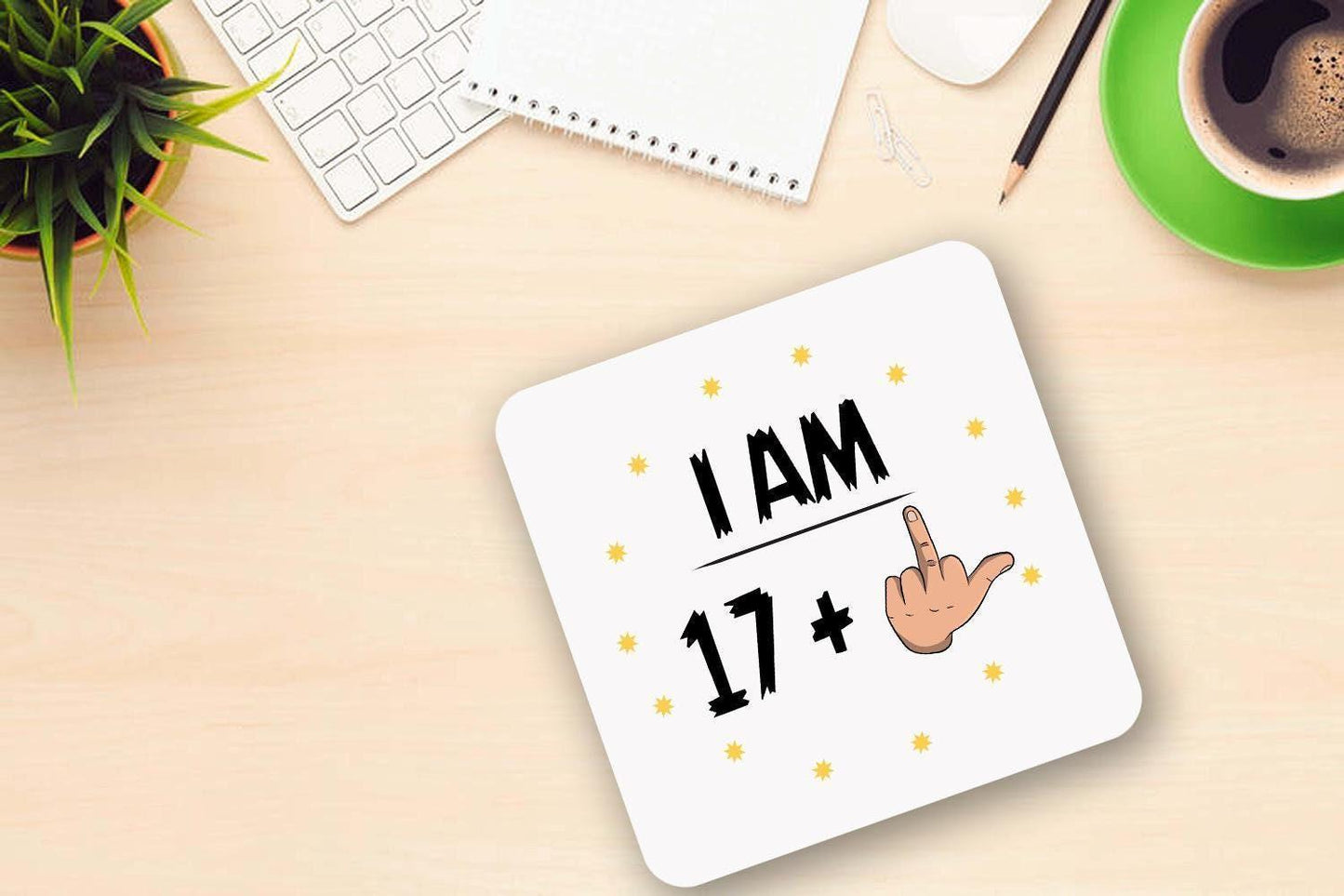 Funny 18th Birthday Mug: Rude Middle Finger Gift