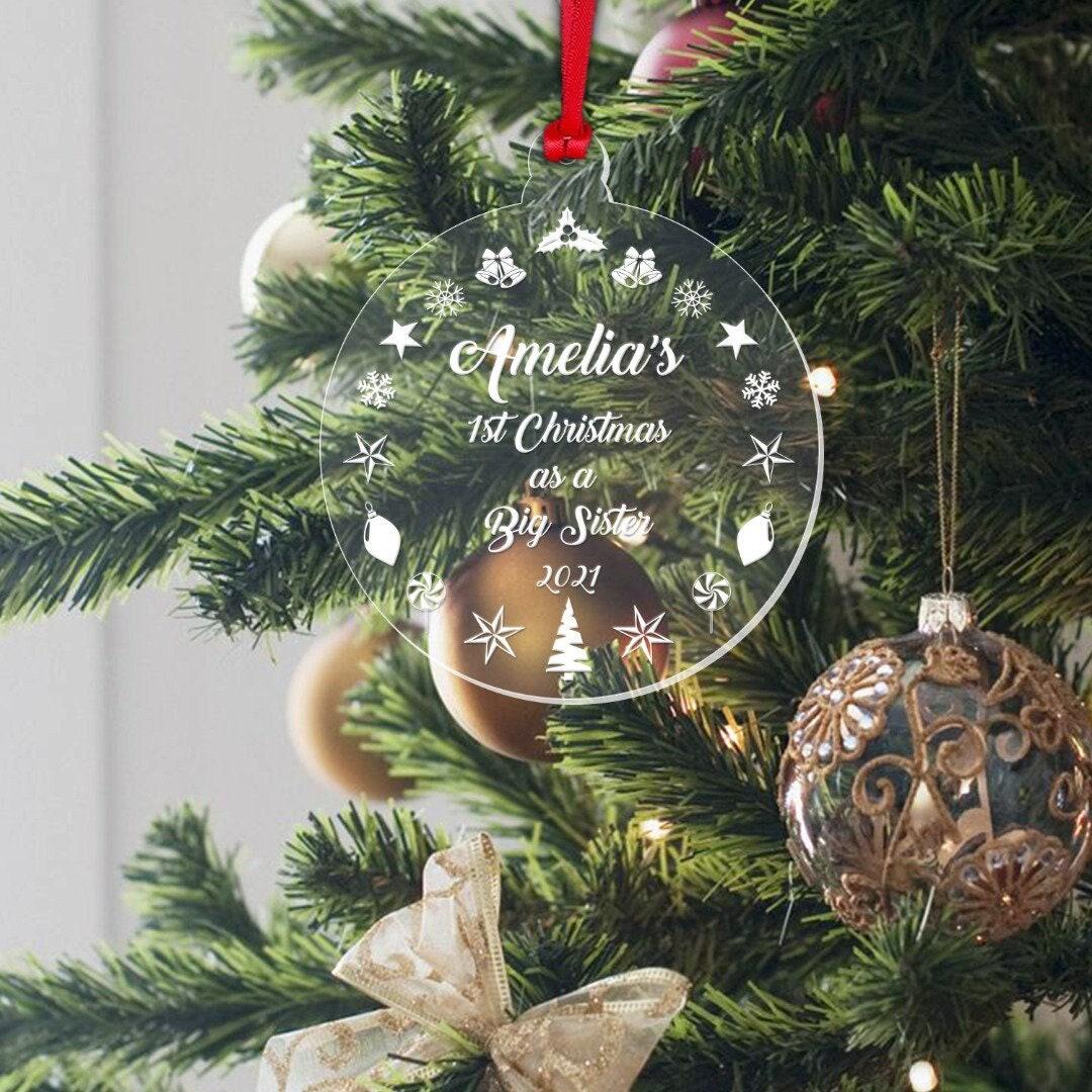 Personalised Christmas Bauble Any Name Any Text Custom Xmas Tree Decoration Gift