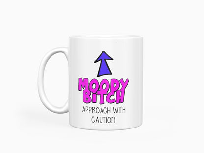Funny Moody Mug: Rude Joke Coffee Cup, Birthday Gift