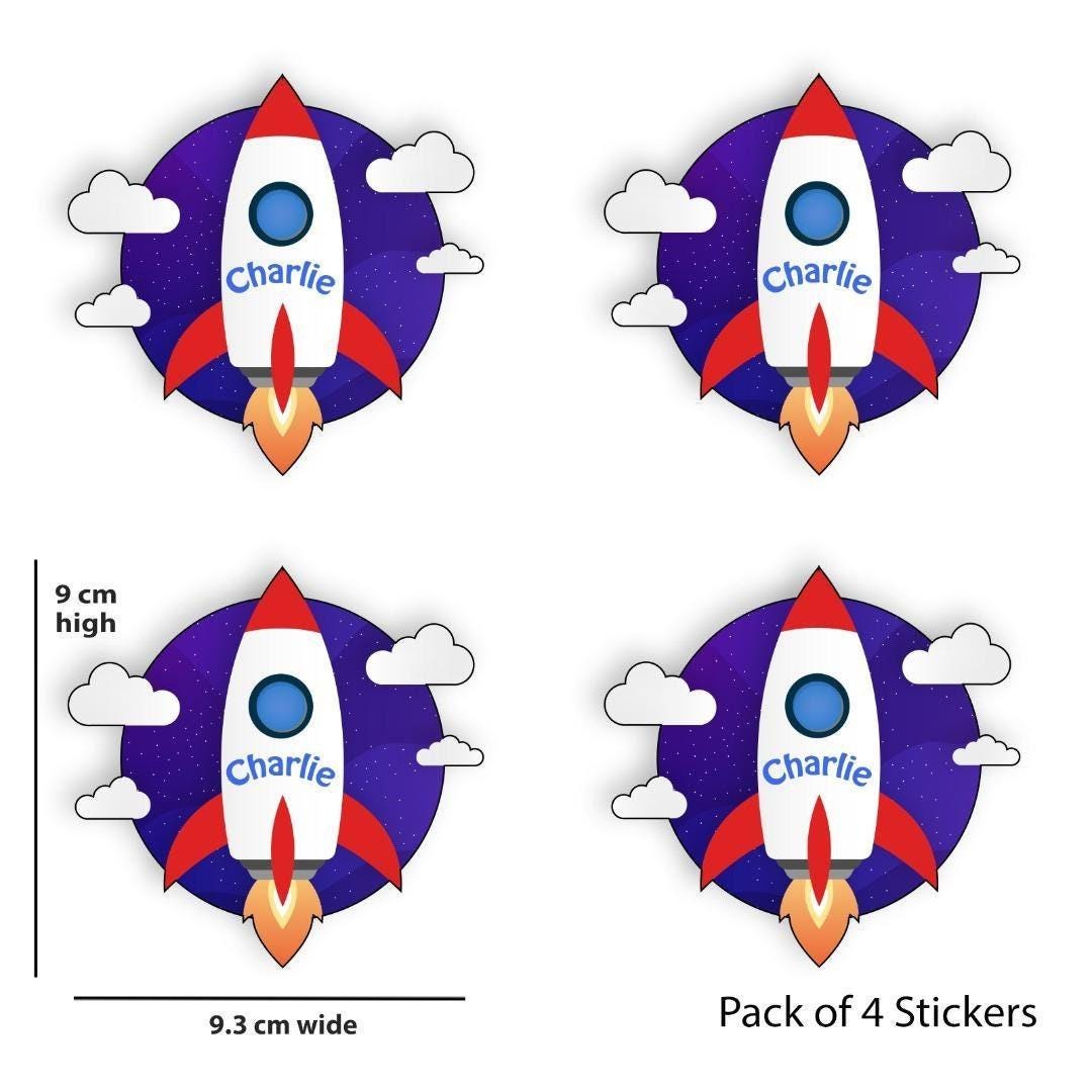 Personalised Kids Water Bottle Stickers Boys Lunch Box School Name Labels