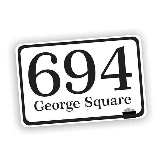 4 X Waterproof Vinyl Wheelie Bin House Numbers Road Street Name Stickers Sign A6