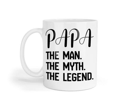 Papa The Man, The Myth, The Legend Mug & Coaster Set