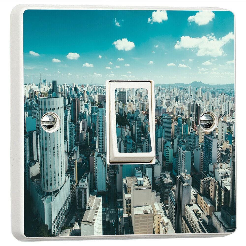 Sao Paulo Brazil 3d Light Switch Sticker Cover Vinyl Skin Wall Decal Decor