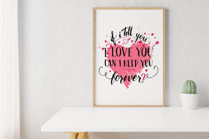 Love Quote Poster: Motivational Wall Art