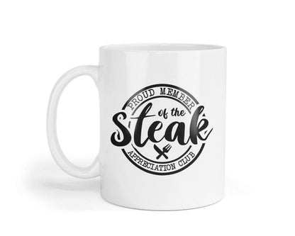 Proud Member Of The Steak Appreciation Club - Novelty Mug & Coaster Coffee Tea Cup Gift