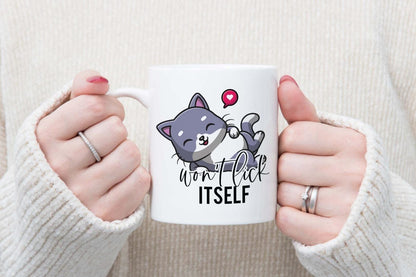 Funny Cat Mug & Coaster Set: Rude LGBT Gift