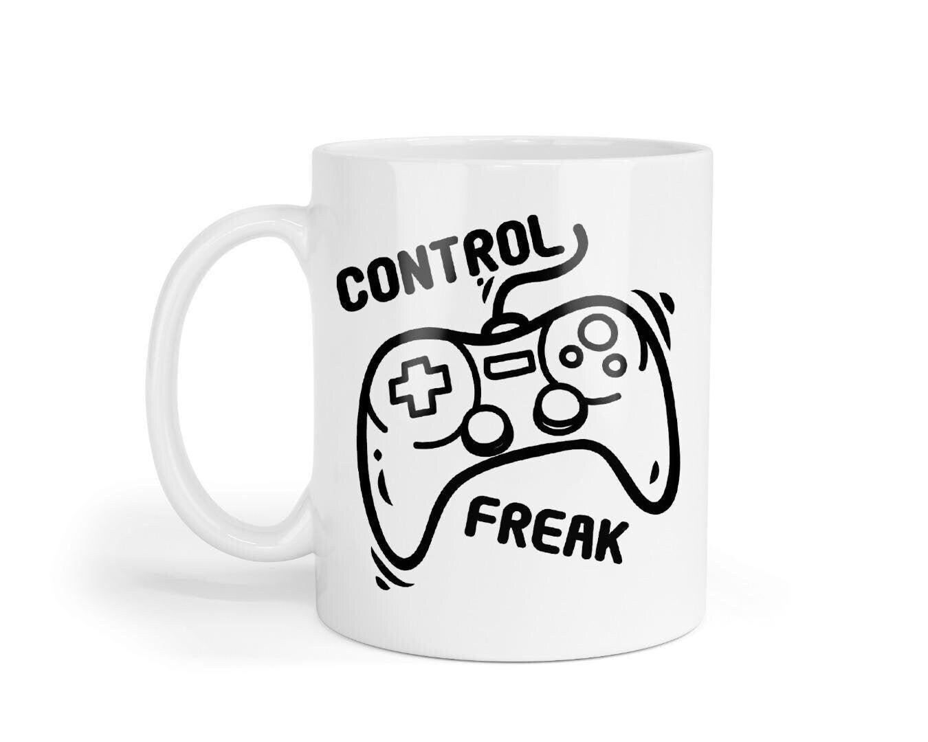 Control Freak Gamer Mug & Coaster Set: Gaming Gift