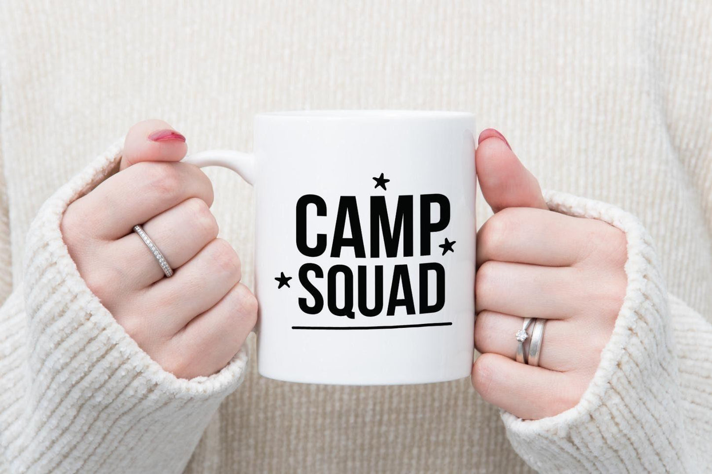 Camp Squad Mug & Coaster Set Adventure Camping Lover Birthday Friend Xmas Gift