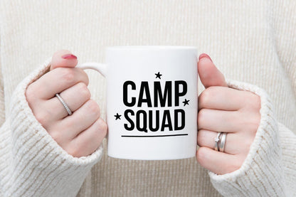 Camp Squad Mug & Coaster Set Adventure Camping Lover Birthday Friend Xmas Gift