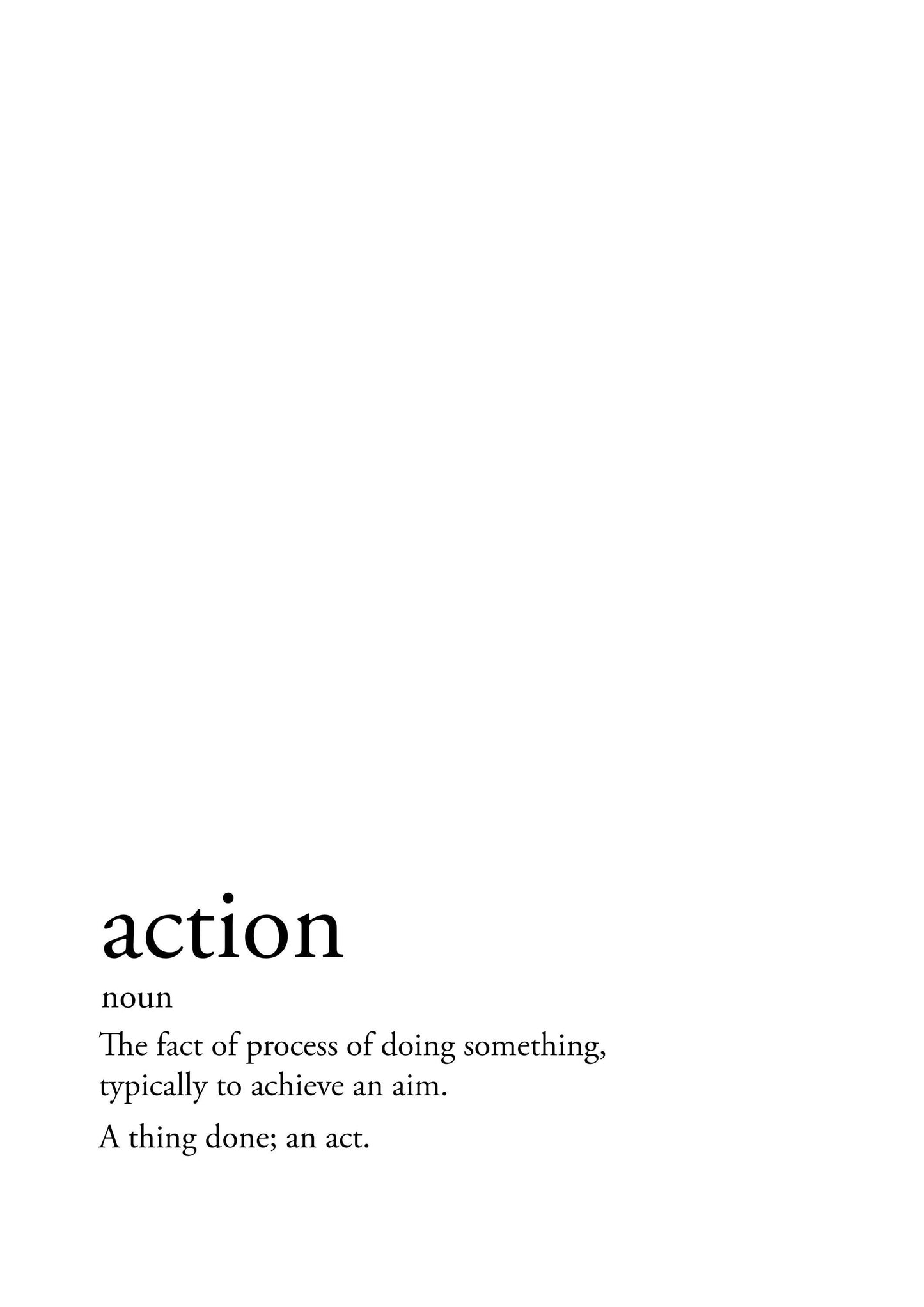 Alphabet Collection A-z Words With Definition Wall Decor Art Poster Print