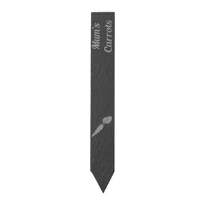 Personalised Slate Outdoor Plant Vegetables Fruits Marker: Laser Engraved Garden Labels