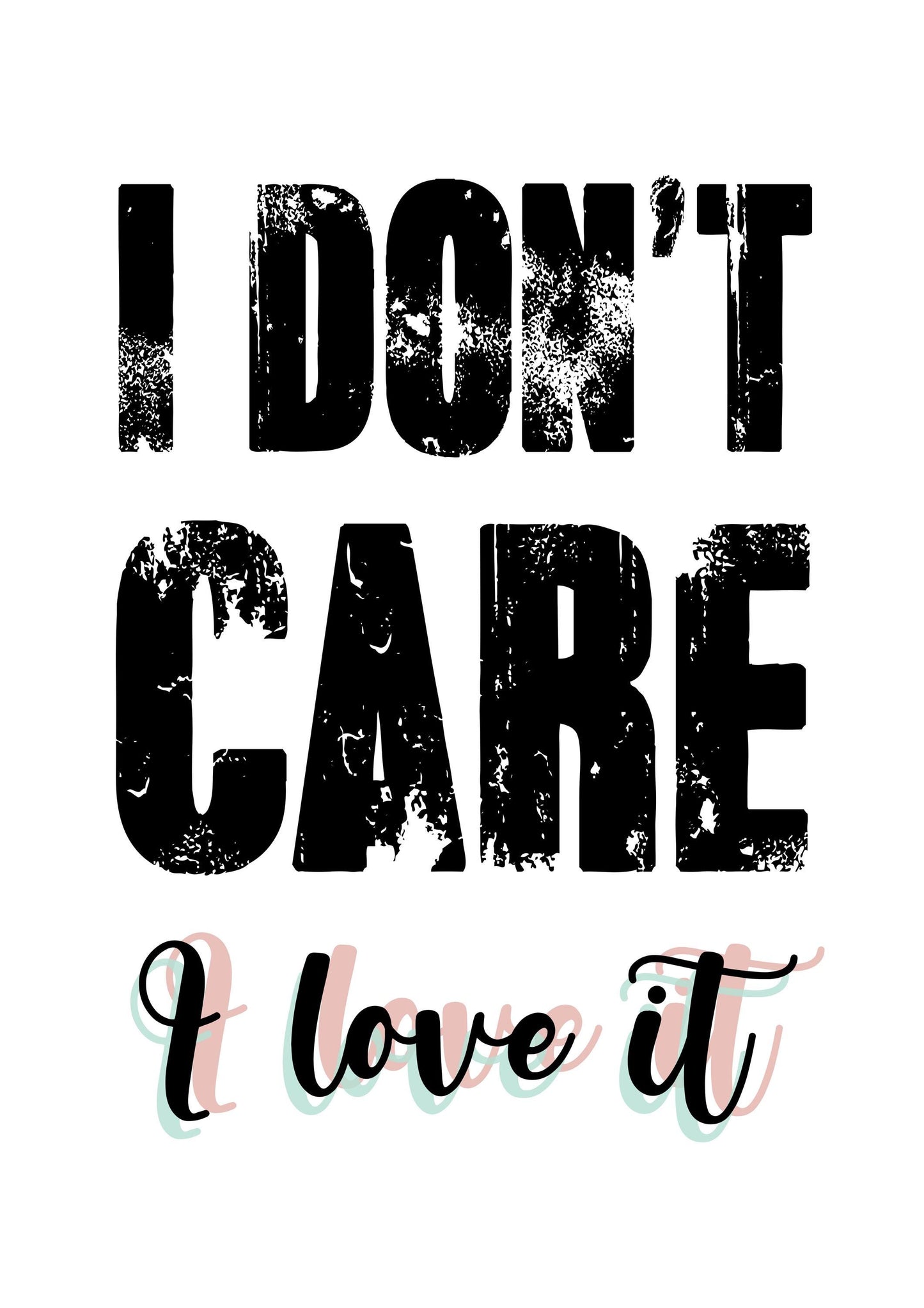 Love It Wall Art Poster Inspirational Motivational Quotes Bedroom Print Decor