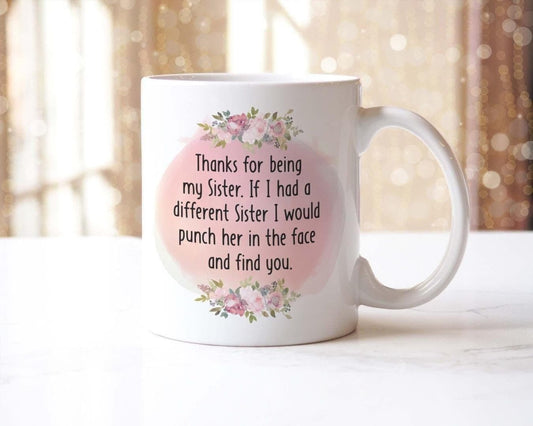 Funny Sister Mug and Coaster Gift Set