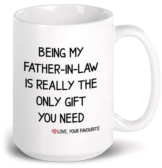Father In Law | Ceramic Coffee Mug | Father's Day Gift | Stylish Printed Design | Tea & Coffee Cup | 11oz