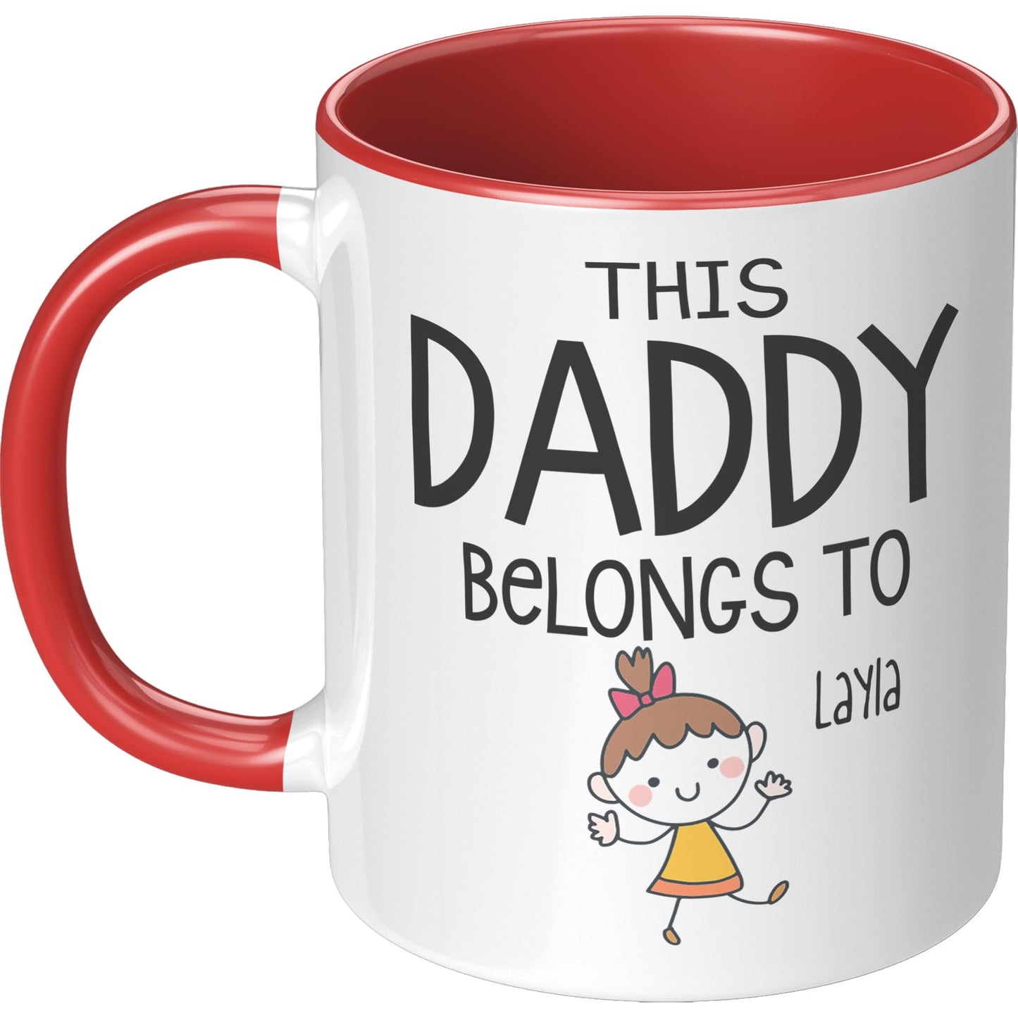 Dad Mug | Ceramic Coffee Mug | Father's Day Gift | Stylish Printed Design | Tea & Coffee Cup | 11oz