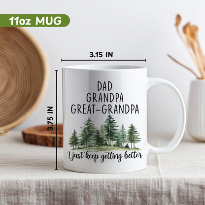 For Great Grandpa | Ceramic Coffee Mug | Father's Day Gift | Stylish Printed Design | Tea & Coffee Cup | 11oz