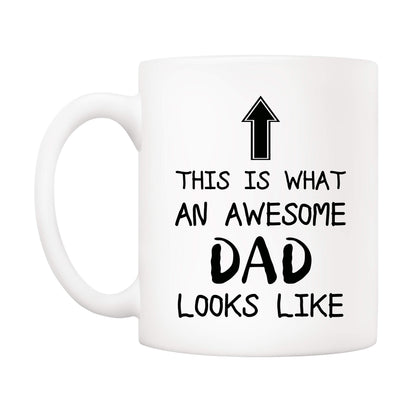 Funny Dad | Ceramic Coffee Mug | Father's Day Gift | Stylish Printed Design | Tea & Coffee Cup | 11oz