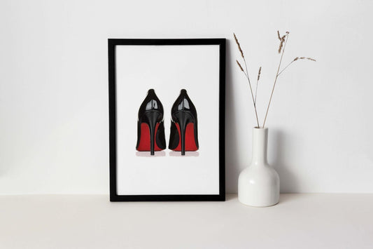 Shoes Fashion Girls Bedroom Modern Heels Wall Art Home Room Decor Print Poster