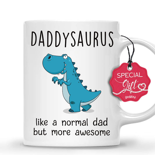 DADDYSAURUS for Dad | Ceramic Coffee Mug | Father's Day Gift | Stylish Printed Design | Tea & Coffee Cup | 11oz