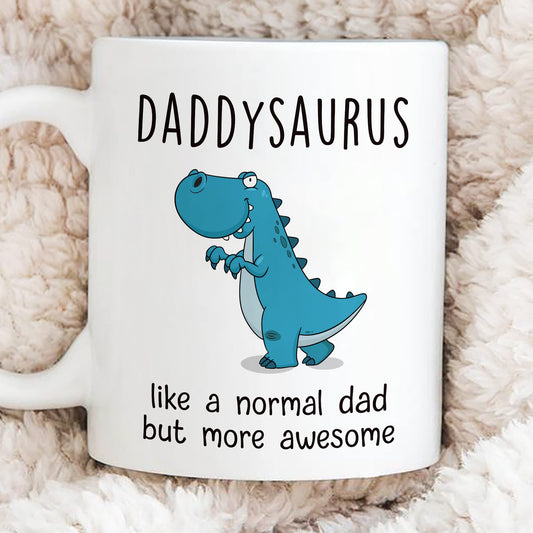 DADDYSAURUS for Dad | Ceramic Coffee Mug | Father's Day Gift | Stylish Printed Design | Tea & Coffee Cup | 11oz