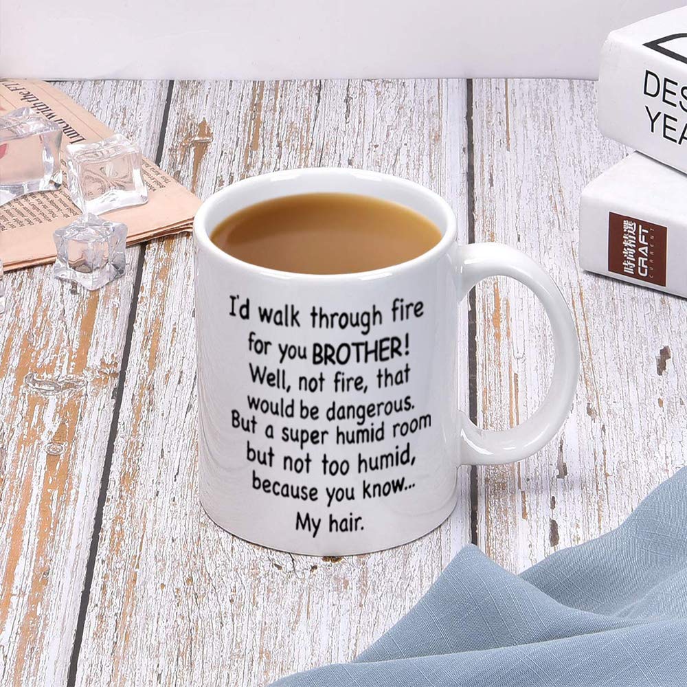 Funny Brother | Ceramic Coffee Mug | Father's Day Gift | Stylish Printed Design | Tea & Coffee Cup | 11oz