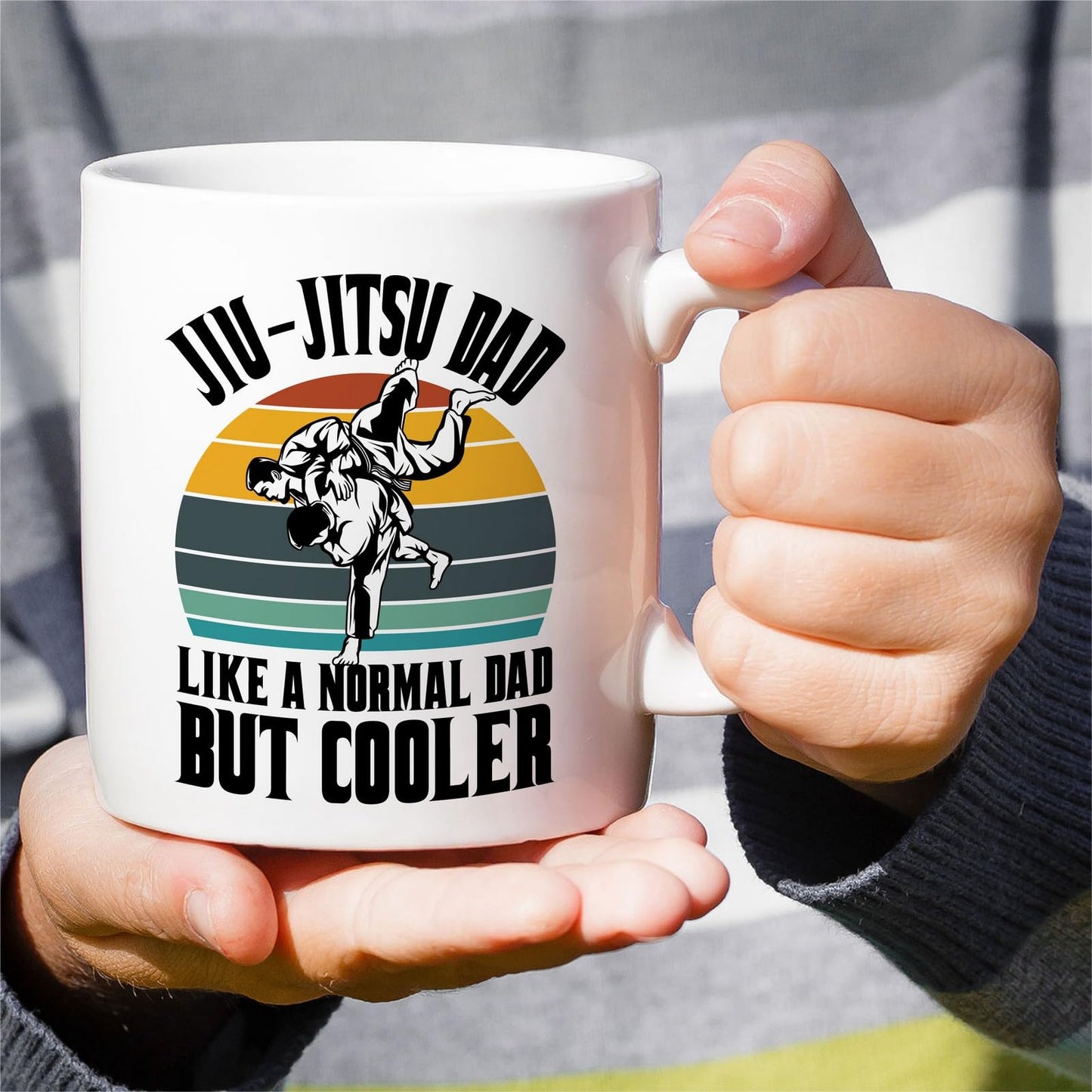 Funny Jiu | Ceramic Coffee Mug | Father's Day Gift | Stylish Printed Design | Tea & Coffee Cup | 11oz
