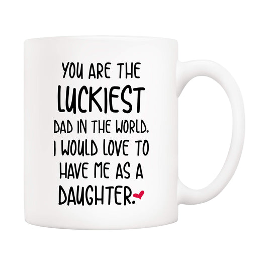 Funny Father's Day Dad | Ceramic Coffee Mug | Father's Day Gift | Stylish Printed Design | Tea & Coffee Cup | 11oz