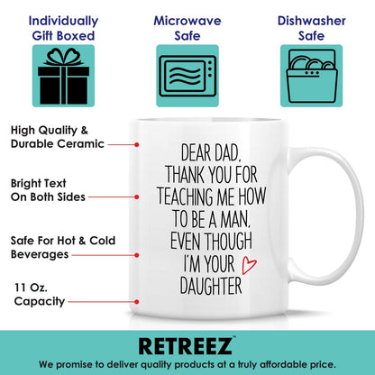 Funny | Ceramic Coffee Mug | Father's Day Gift | Stylish Printed Design | Tea & Coffee Cup | 11oz