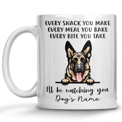 Personalized German Shepherd | Ceramic Coffee Mug | Father's Day Gift | Stylish Printed Design | Tea & Coffee Cup | 11oz