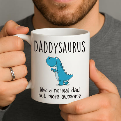 DADDYSAURUS for Dad | Ceramic Coffee Mug | Father's Day Gift | Stylish Printed Design | Tea & Coffee Cup | 11oz