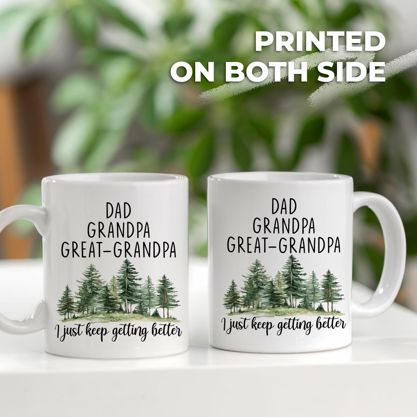 For Great Grandpa | Ceramic Coffee Mug | Father's Day Gift | Stylish Printed Design | Tea & Coffee Cup | 11oz