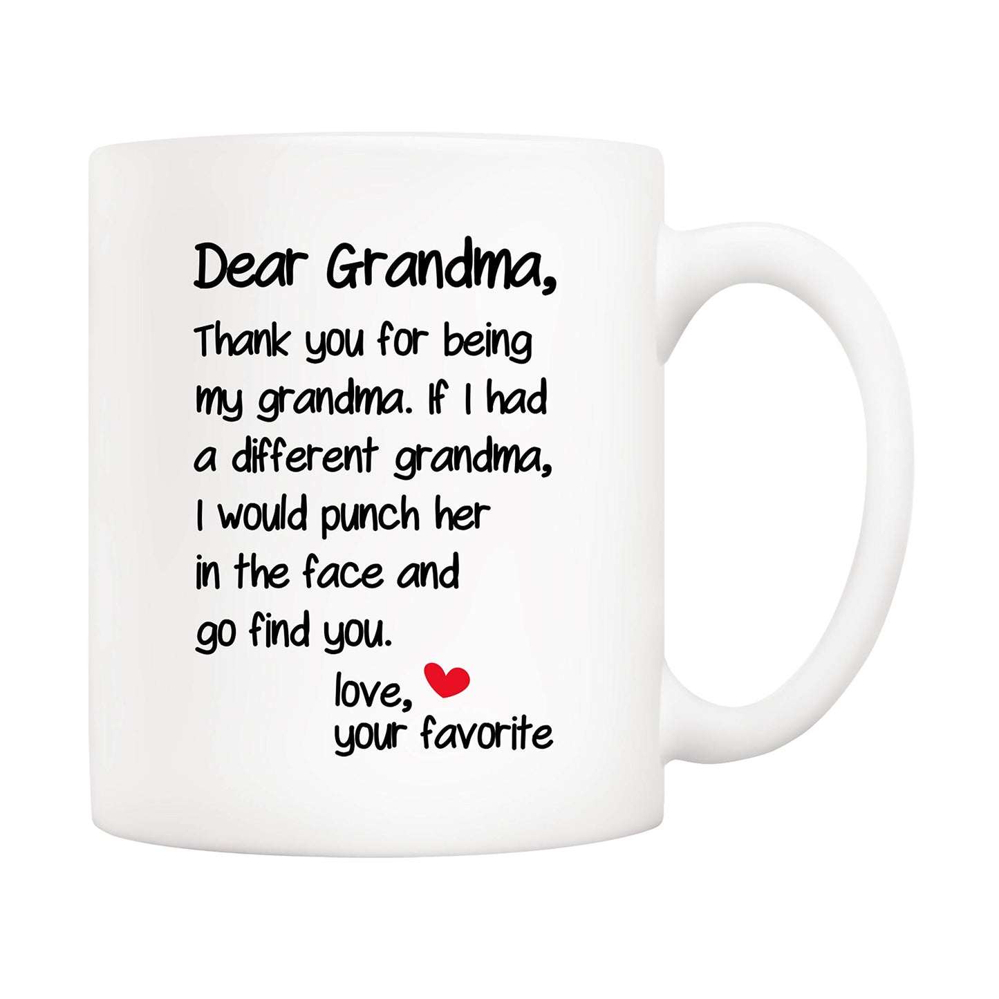 Mother's Day Funny Grandma from Grandson Granddaughter | Ceramic Coffee Mug | Father's Day Gift | Stylish Printed Design | Tea & Coffee Cup | 11oz