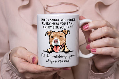 Personalized Red Nose American Pit Bull | Ceramic Coffee Mug | Father's Day Gift | Stylish Printed Design | Tea & Coffee Cup | 11oz