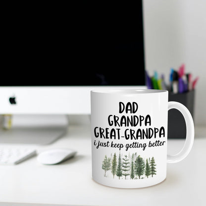 Great Grandpa | Ceramic Coffee Mug | Father's Day Gift | Stylish Printed Design | Tea & Coffee Cup | 11oz