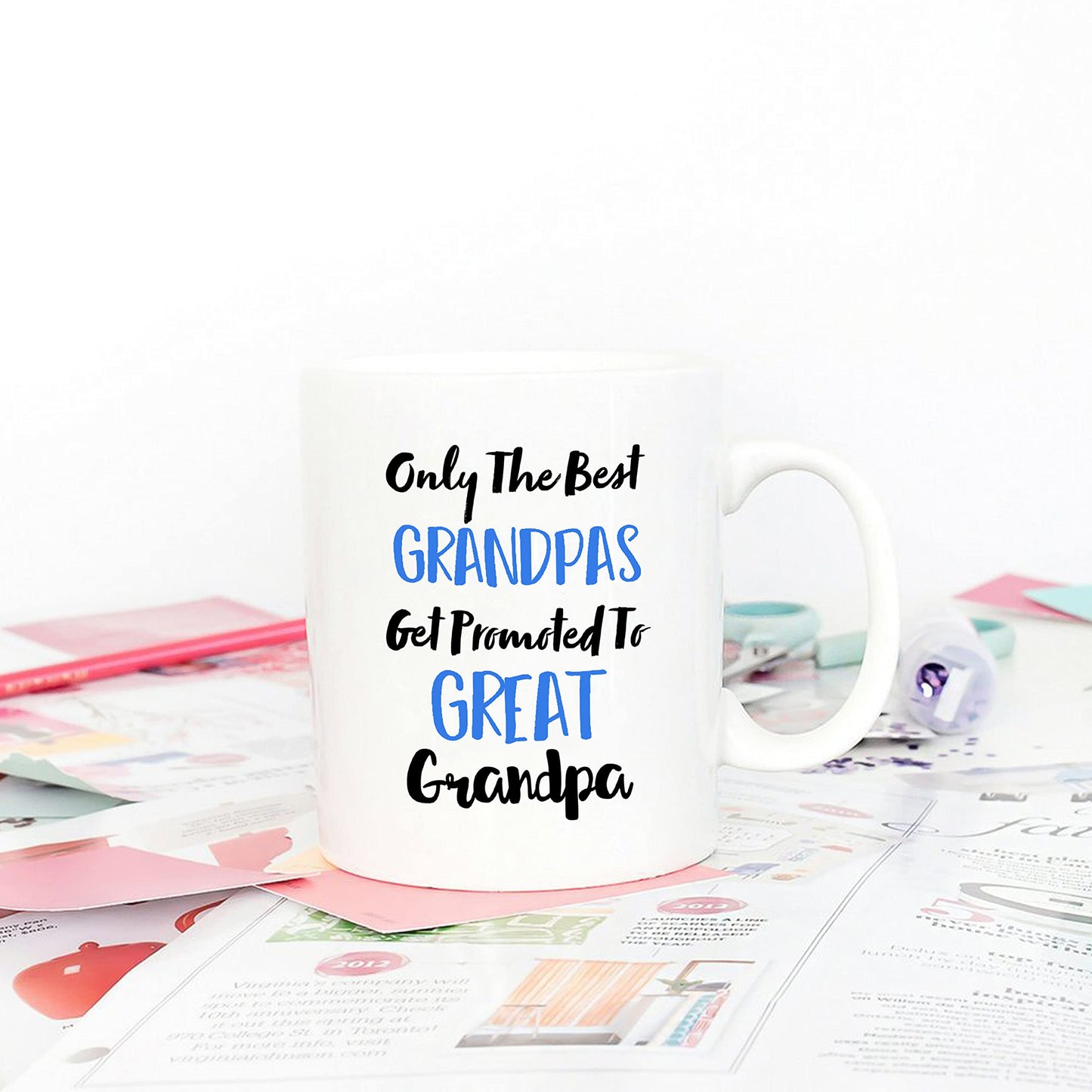Great Grandpa from Grandchild Granddaughter Grandson | Ceramic Coffee Mug | Father's Day Gift | Stylish Printed Design | Tea & Coffee Cup | 11oz
