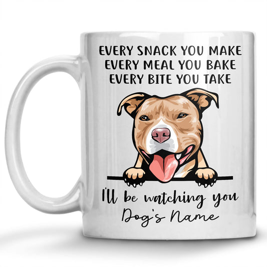 Personalized Red Nose American Pit Bull | Ceramic Coffee Mug | Father's Day Gift | Stylish Printed Design | Tea & Coffee Cup | 11oz