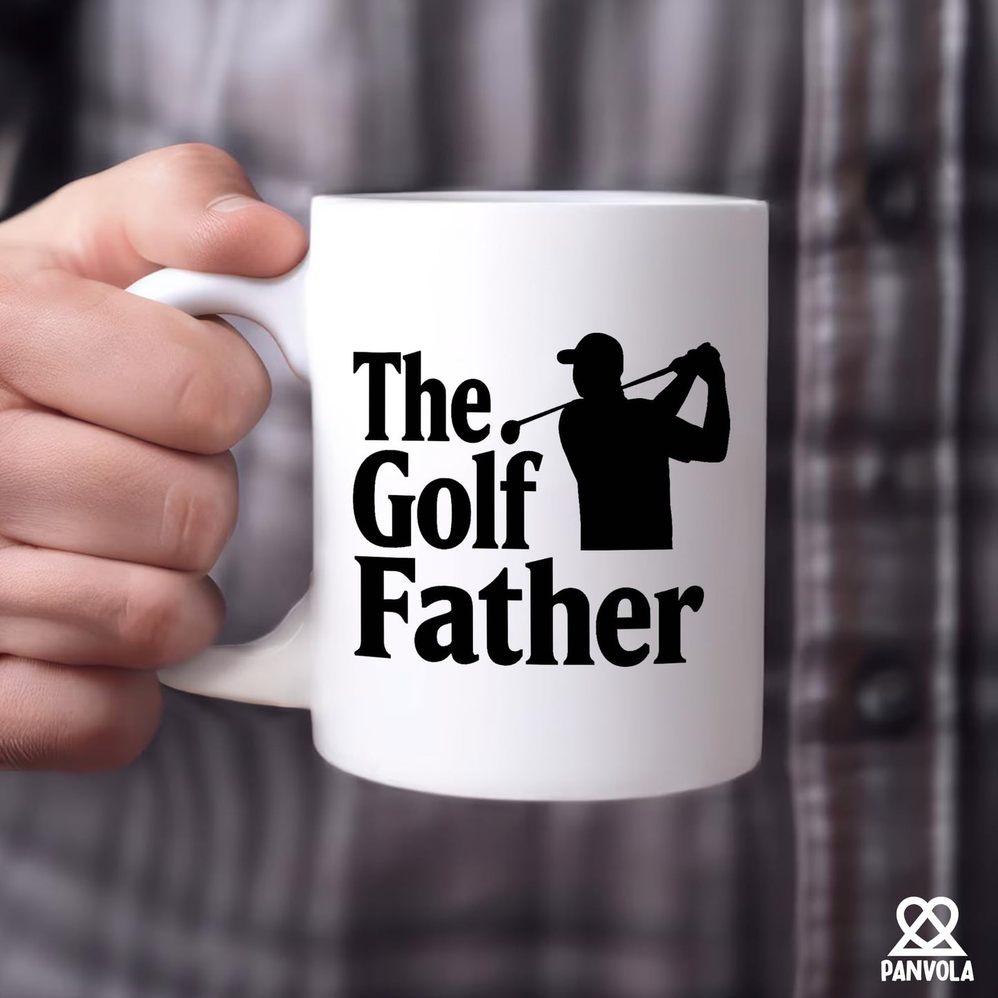The Golf Father Funny Golf For Dad Husband From Wife Son Daughter Novelty Drinkware White | Ceramic Coffee Mug | Father's Day Gift | Stylish Printed Design | Tea & Coffee Cup | 11oz